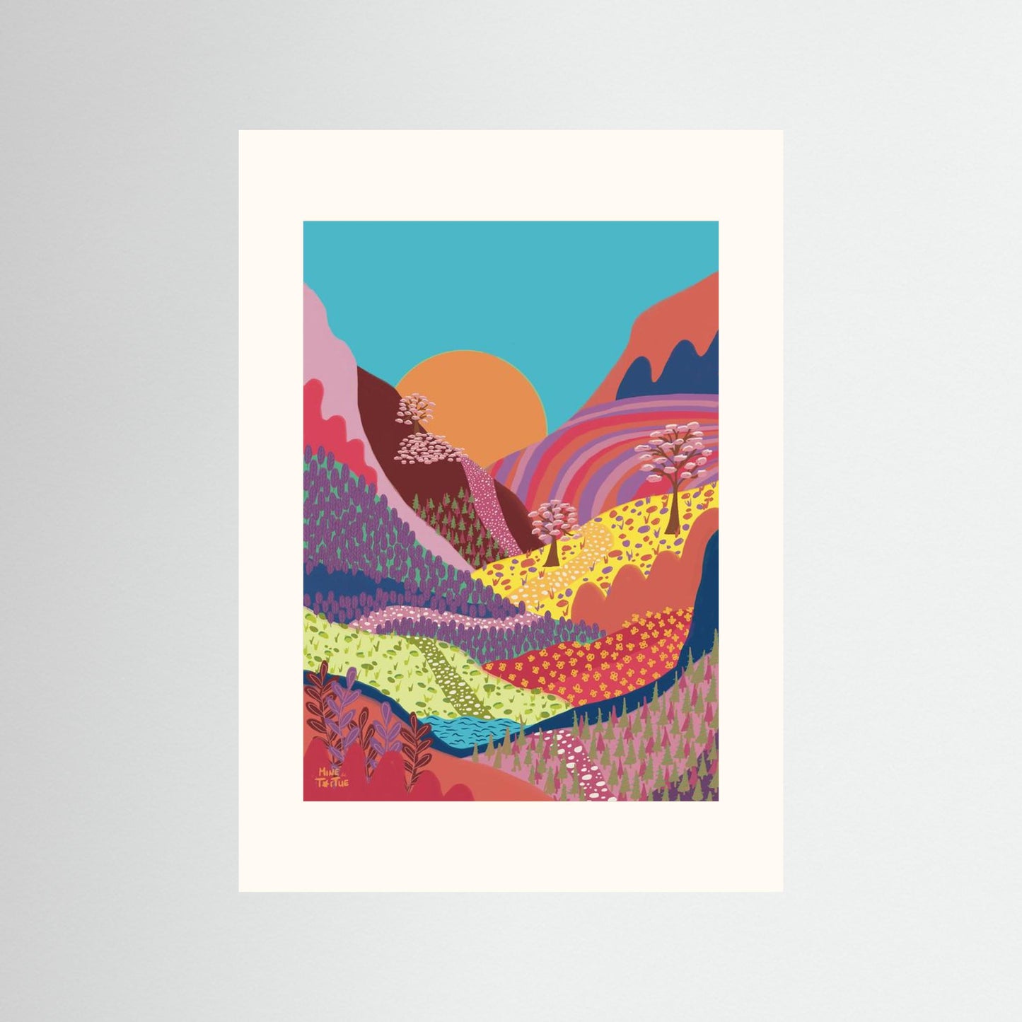Poster ‘Colourful Mountains’