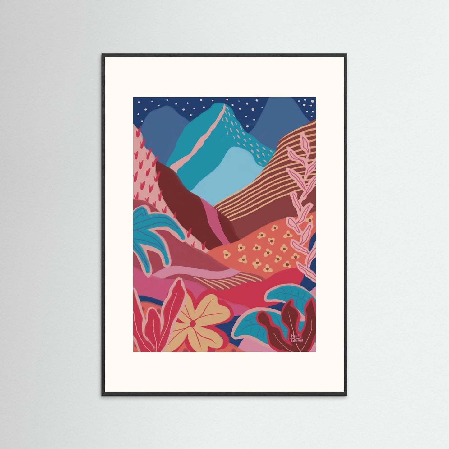 Poster ‘Colourful tropical mountains’