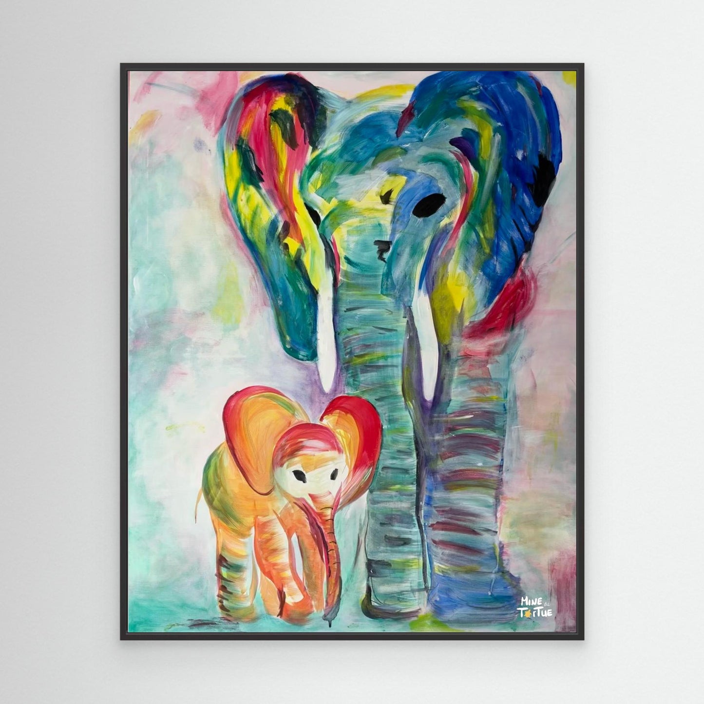 Canvas print ‘Elephant Love’