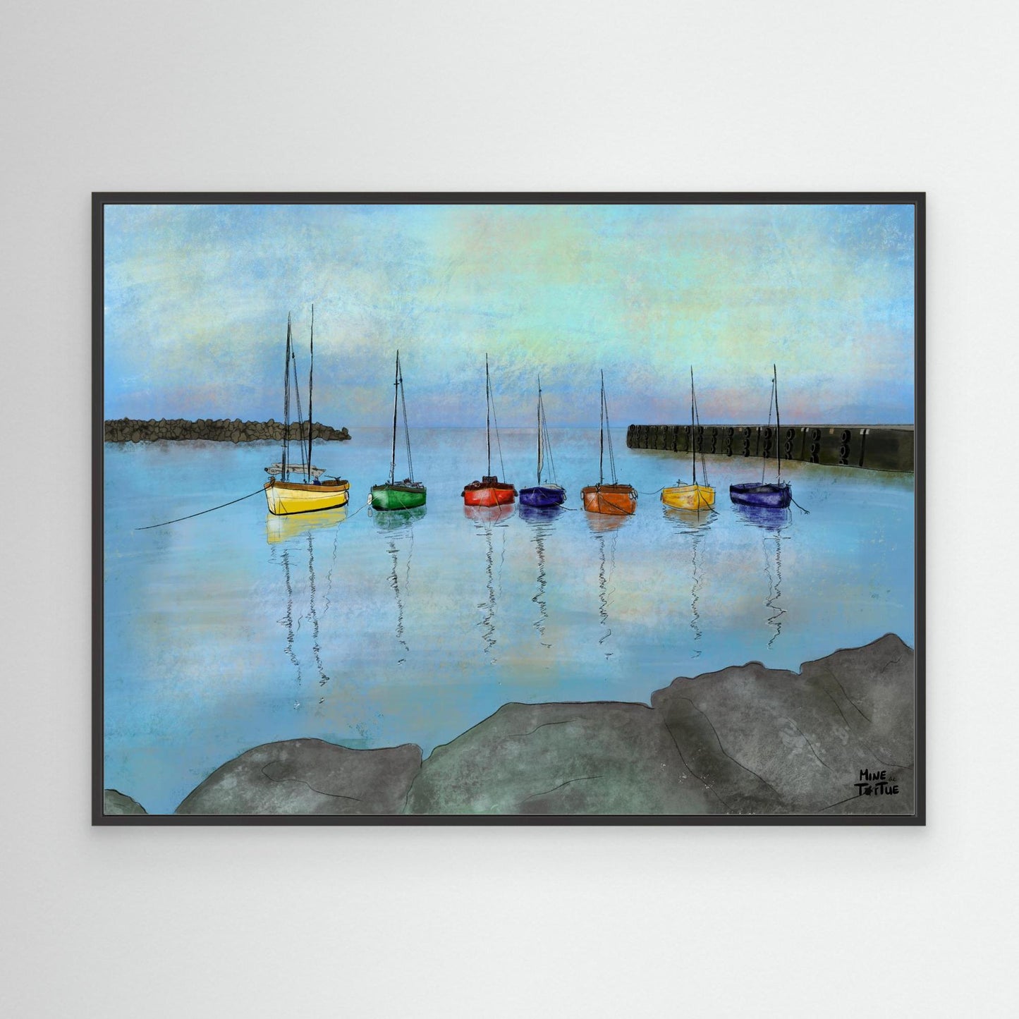 Canvas print ‘Harbour Plobannalec-Lesconil, France’
