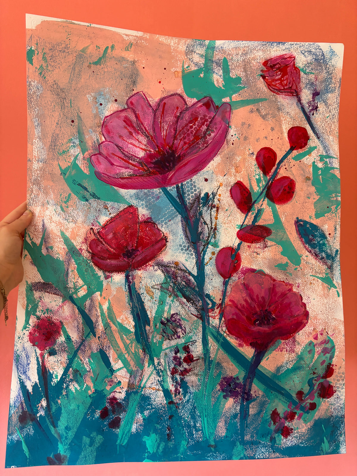 Original ‘Flower study’ (50x65cm)