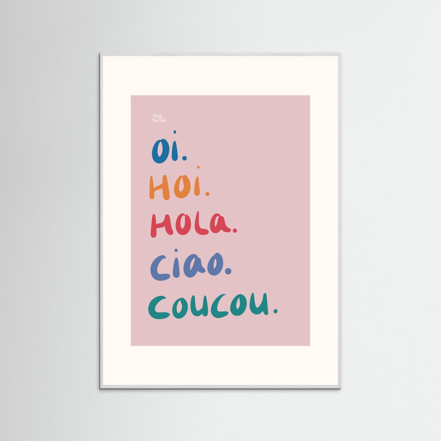 Poster print ‘Hi’