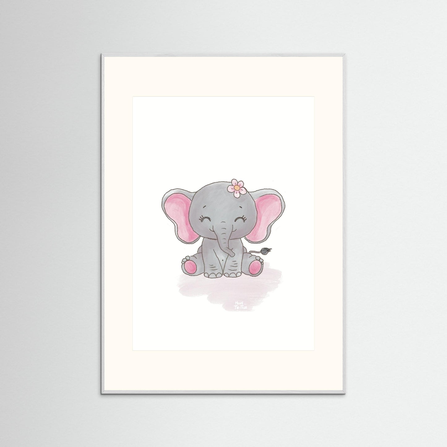 Poster print ‘Baby Elephant’