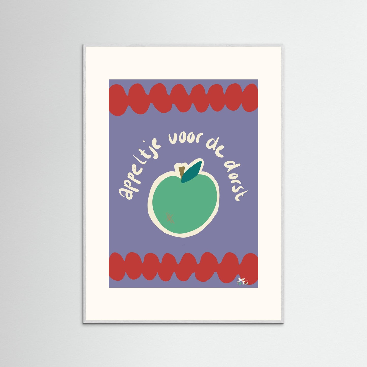 Poster print ‘Appeltje voor de dorst’