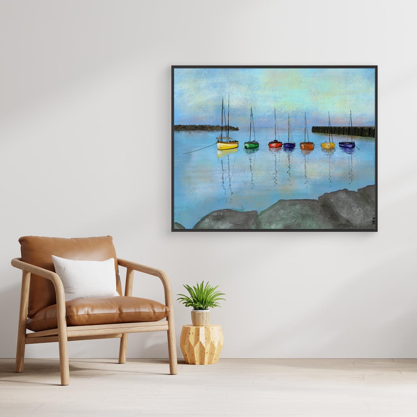 Canvas print ‘Harbour Plobannalec-Lesconil, France’