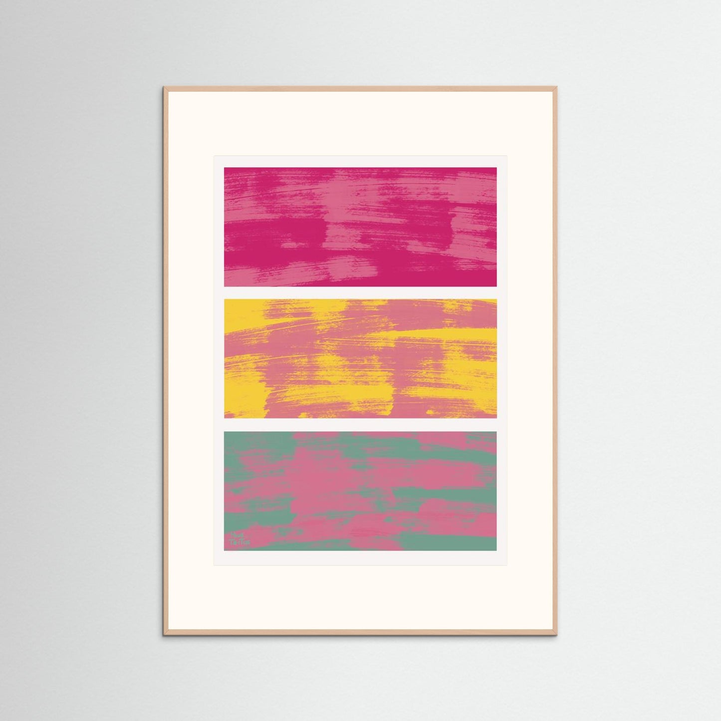 Poster ‘Pink blending in’ 