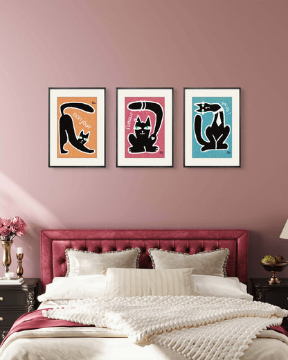 Poster print ‘Chatty Cat l’Amour’