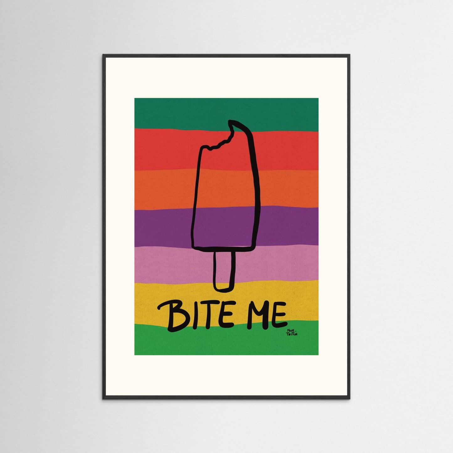 Poster print 'Bite me'