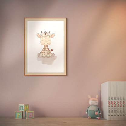 Poster print ‘Baby Giraffe’
