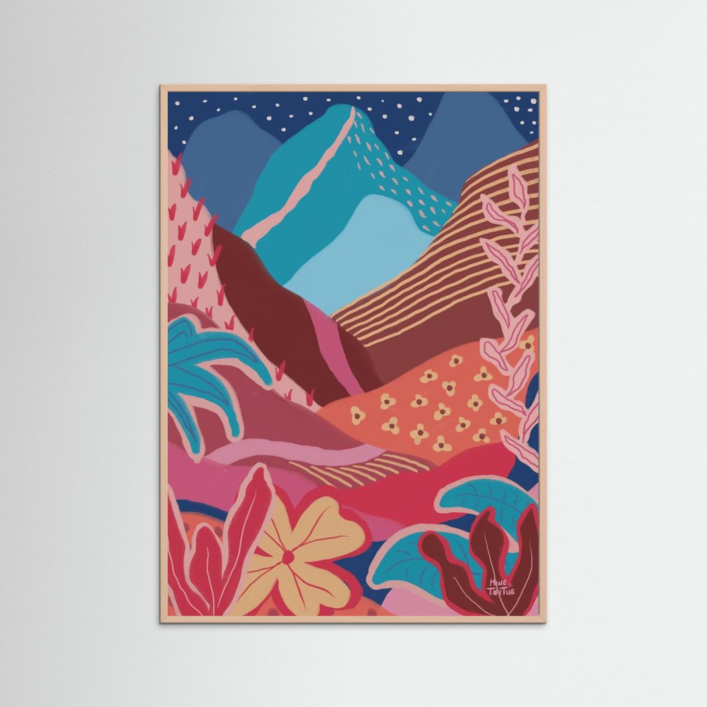 Poster ‘Colourful tropical mountains’