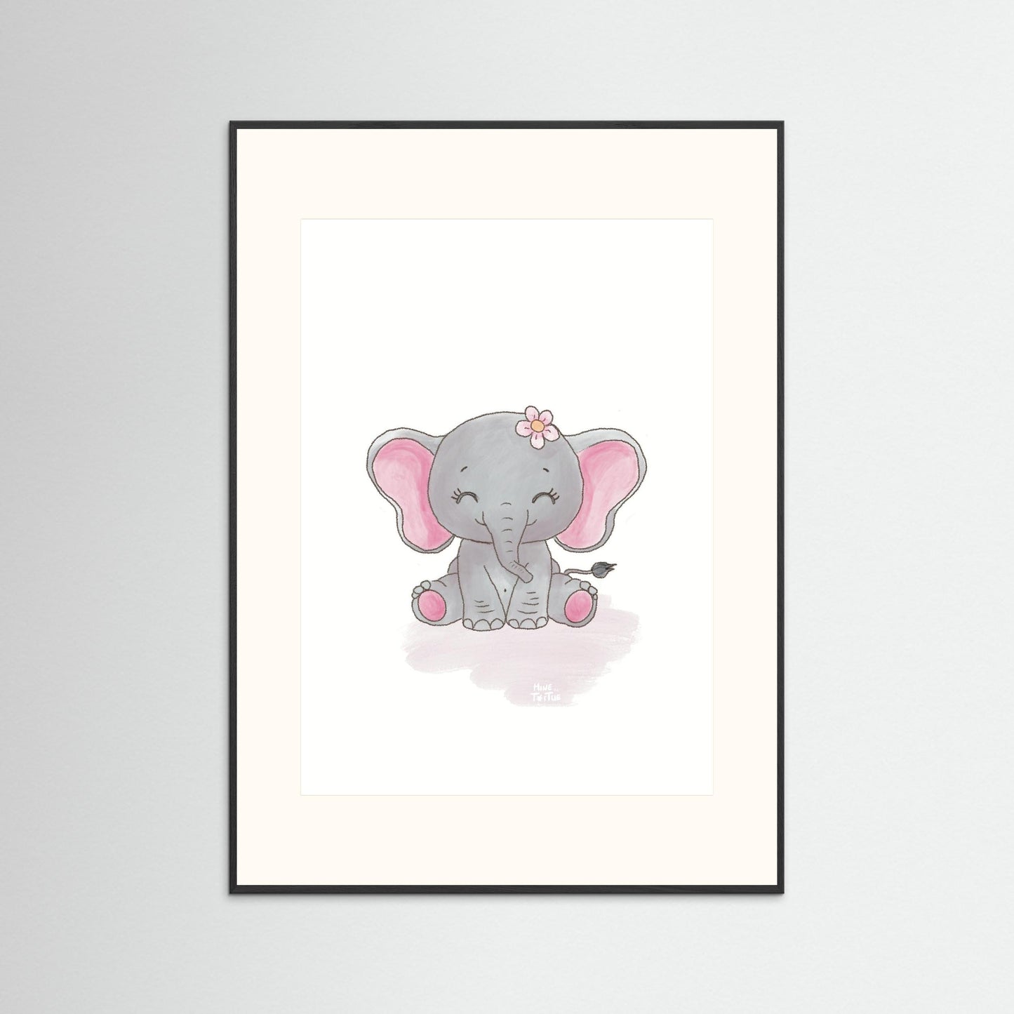 Poster print ‘Baby Elephant’