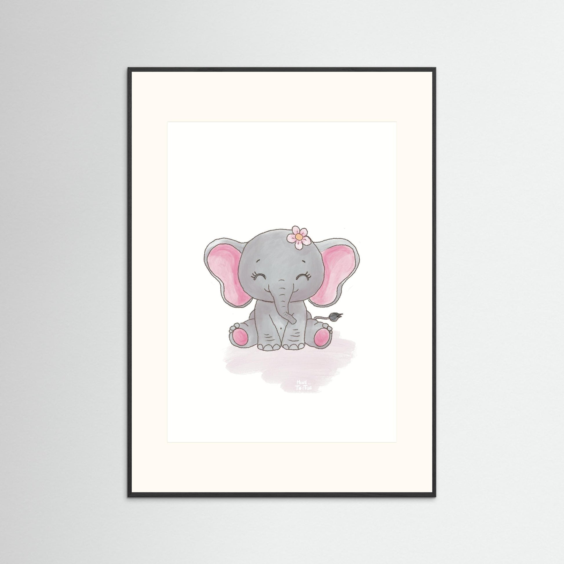 Poster print ‘Baby Elephant’
