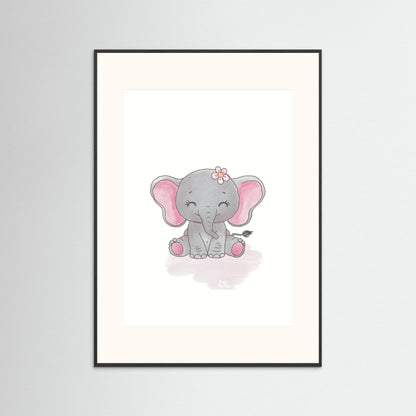 Poster print ‘Baby Elephant’