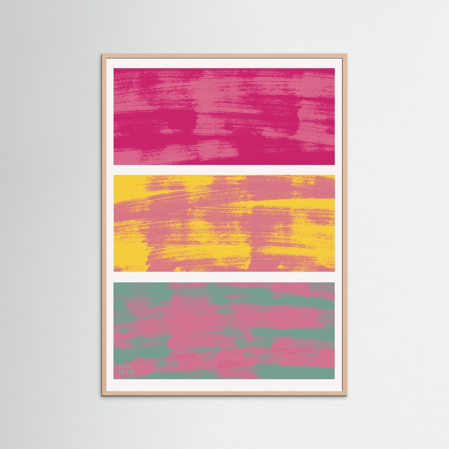 Poster ‘Pink blending in’ 