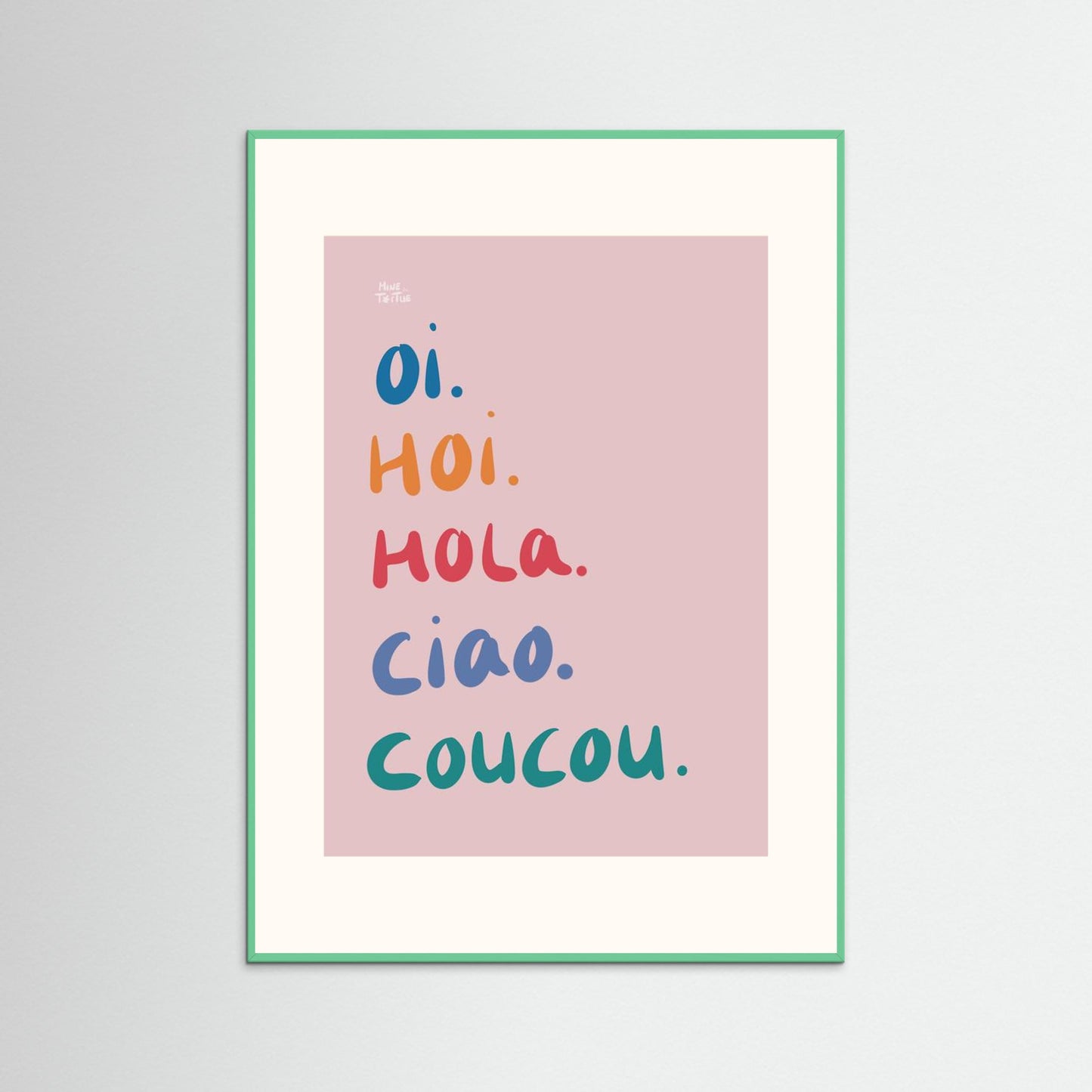 Poster print ‘Hi’