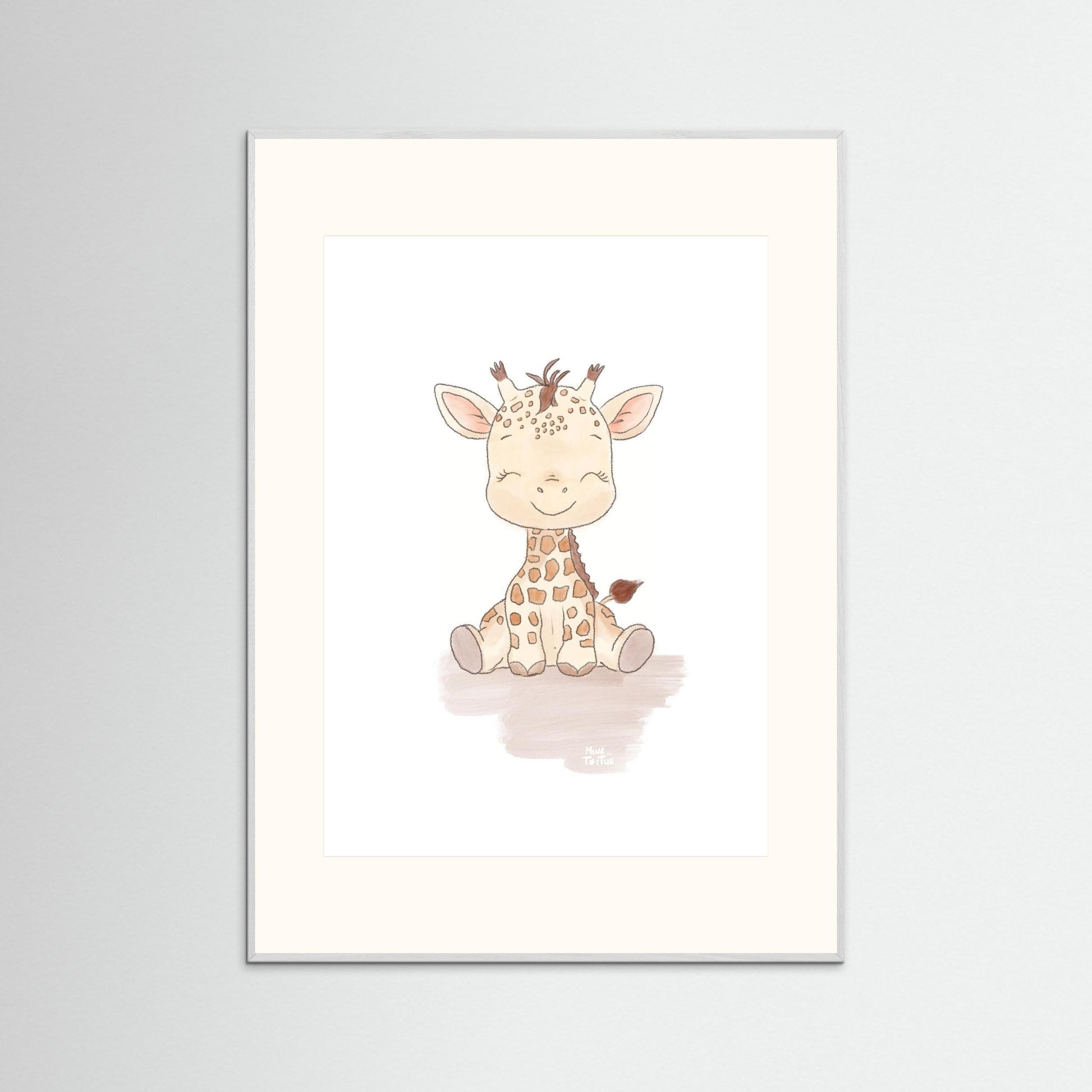 Poster print ‘Baby Giraffe’
