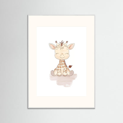 Poster print ‘Baby Giraffe’