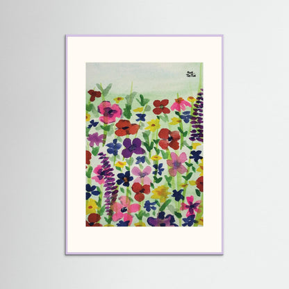 Poster print ‘Flower field’