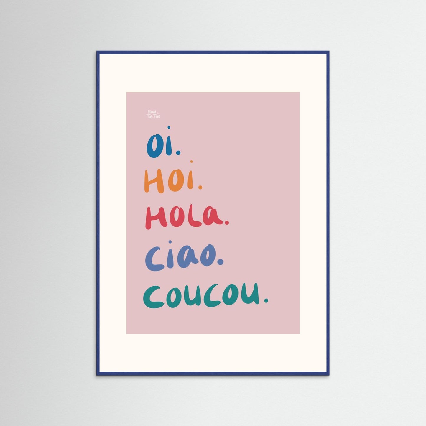 Poster print ‘Hi’