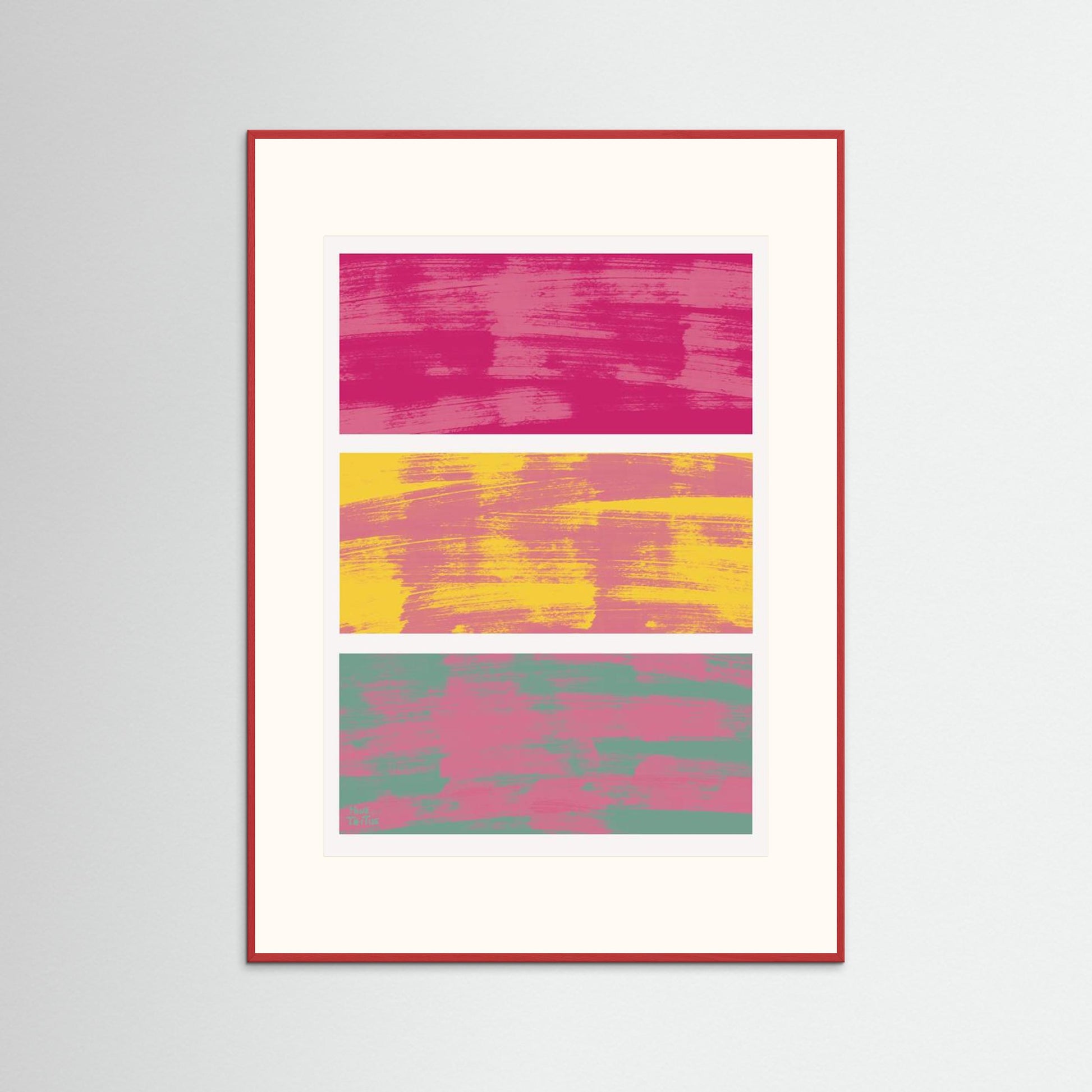 Poster ‘Pink blending in’ 