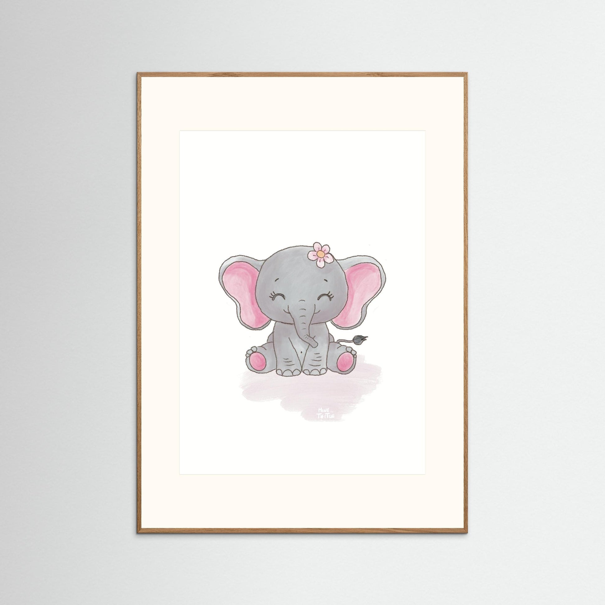 Poster print ‘Baby Elephant’