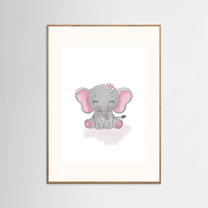 Poster print ‘Baby Elephant’