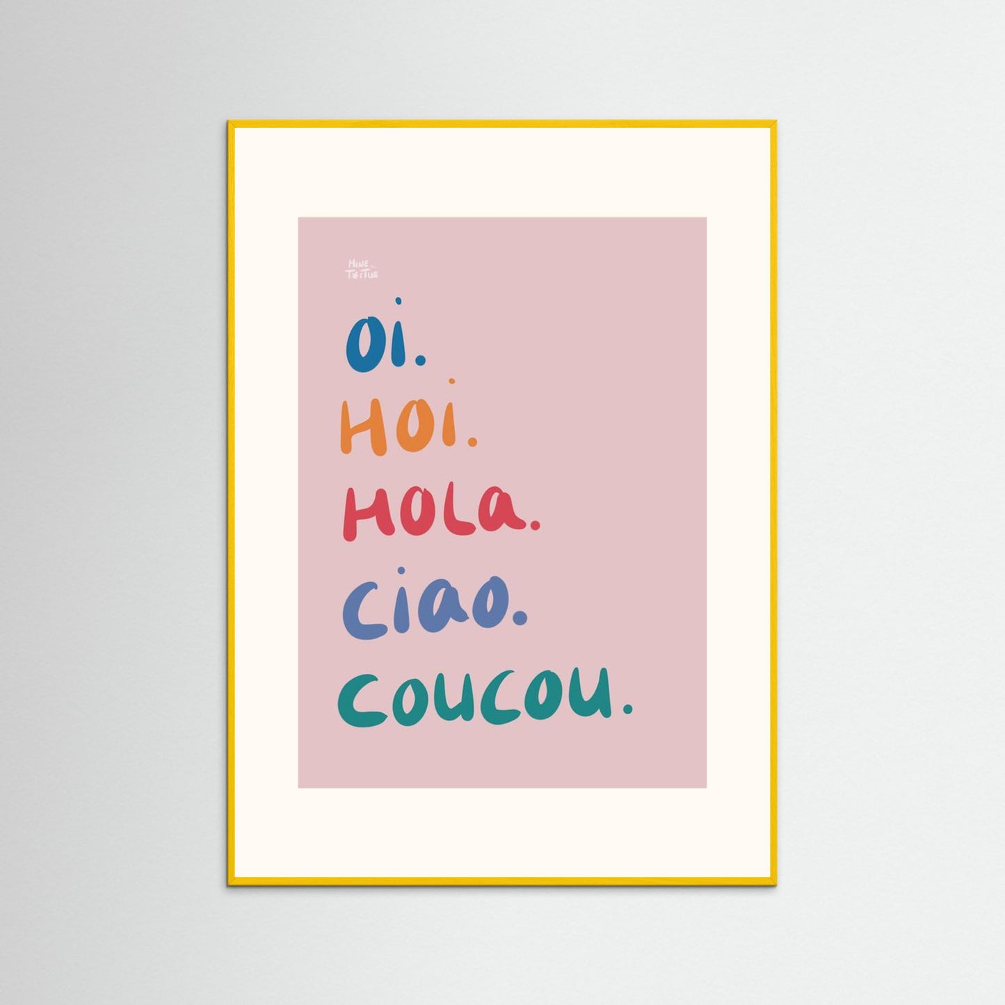 Poster print ‘Hi’