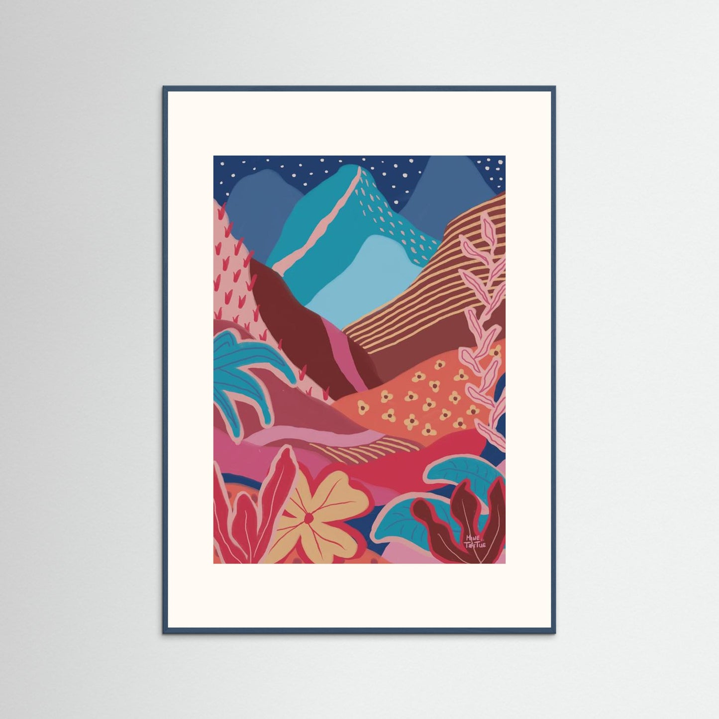 Poster ‘Colourful tropical mountains’