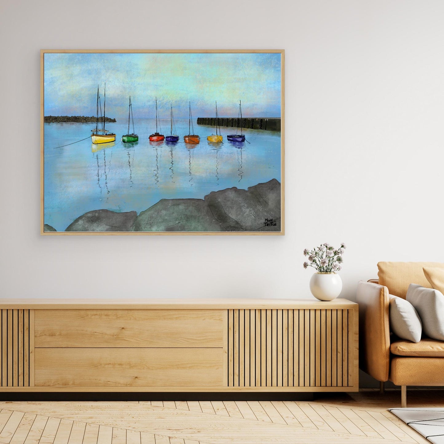 Canvas print ‘Harbour Plobannalec-Lesconil, France’