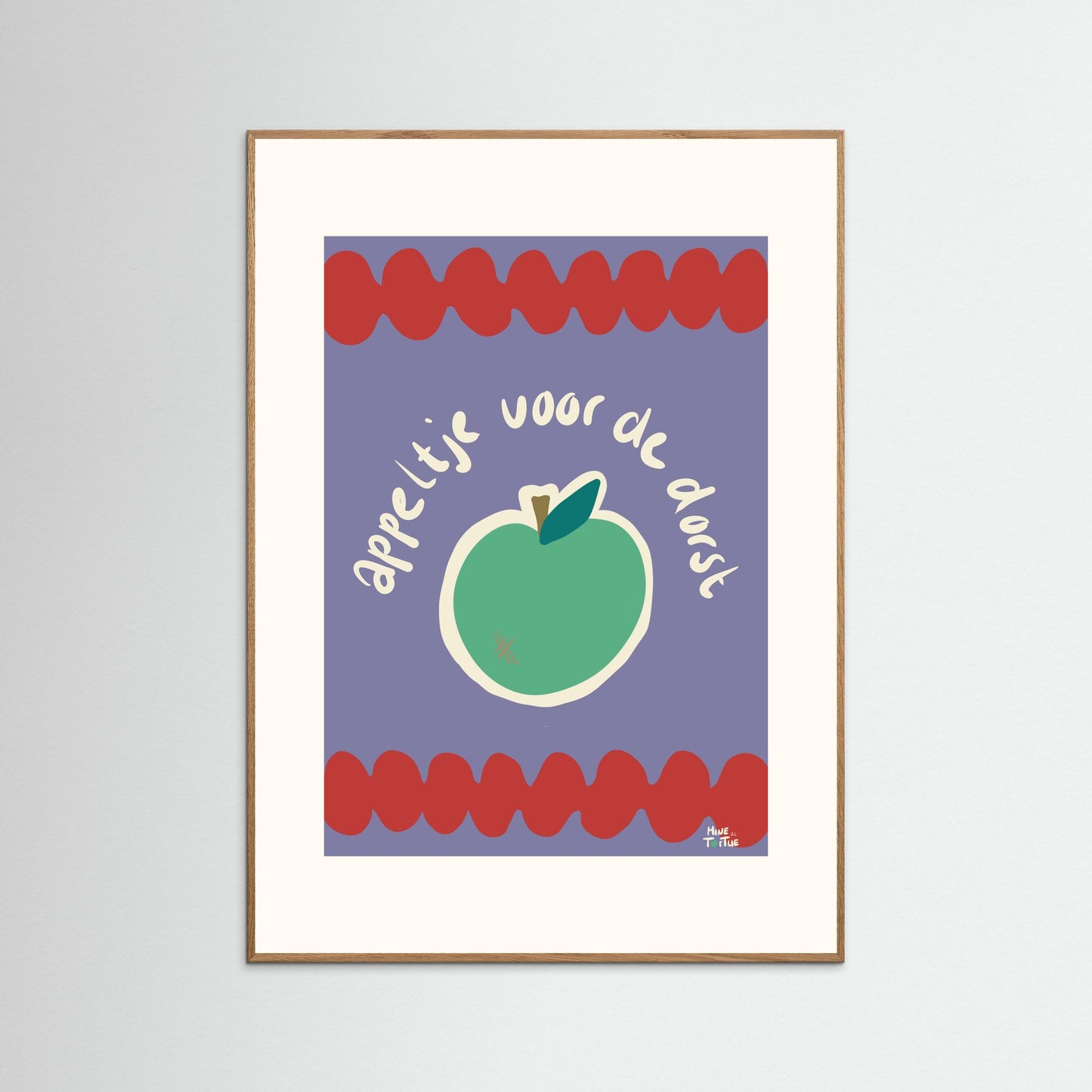 Poster print ‘Appeltje voor de dorst’