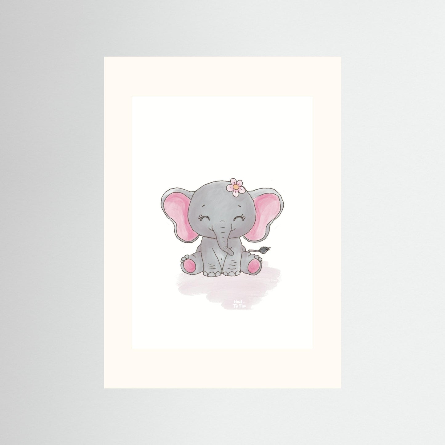 Poster print ‘Baby Elephant’