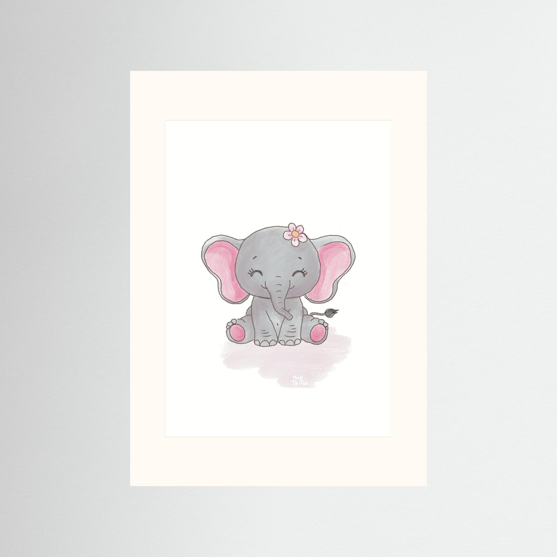 Poster print ‘Baby Elephant’