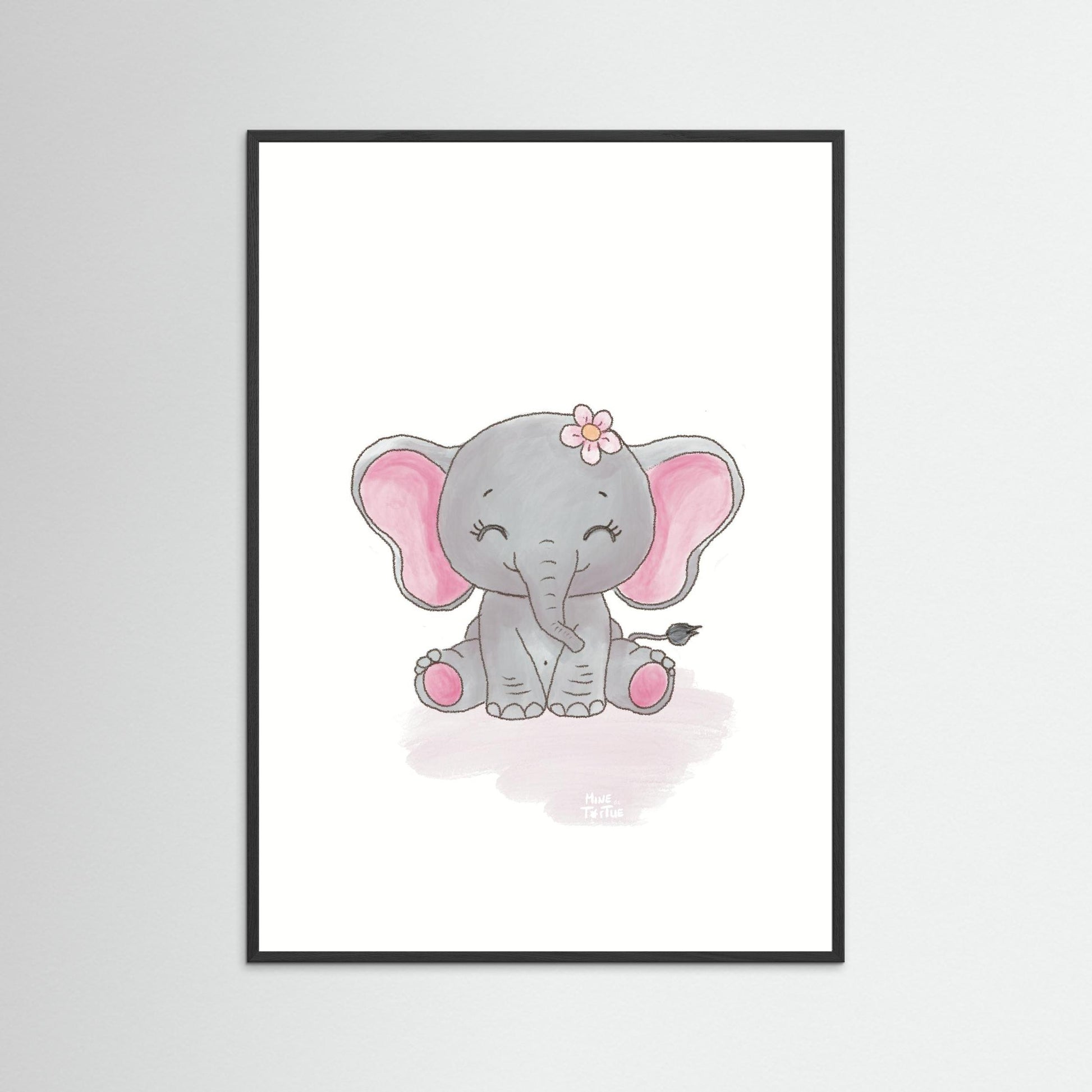 Poster print ‘Baby Elephant’