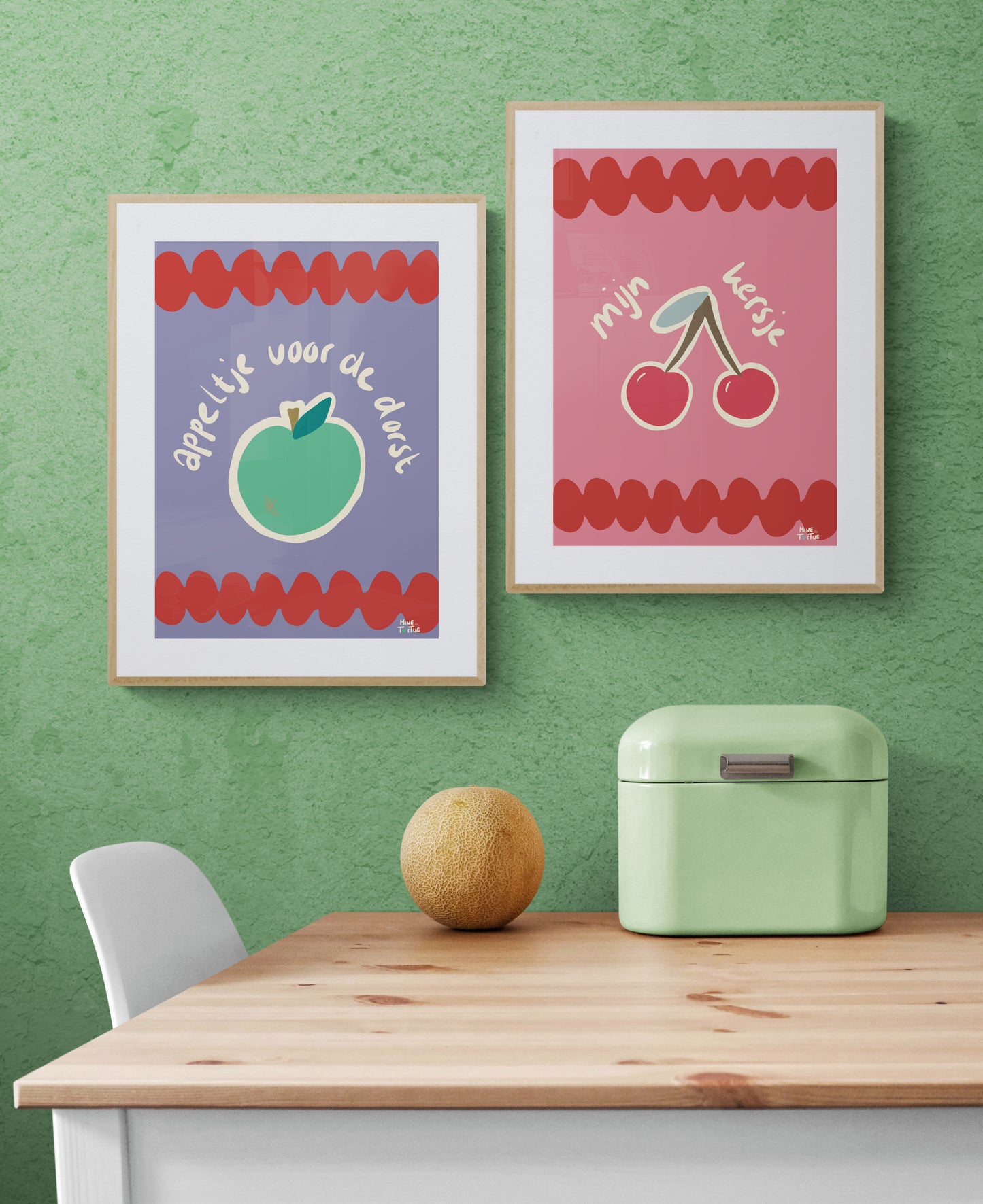 Poster 'Appeltje voor de dorst'