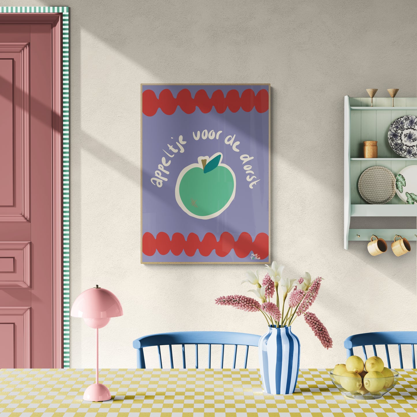 Poster 'Appeltje voor de dorst'
