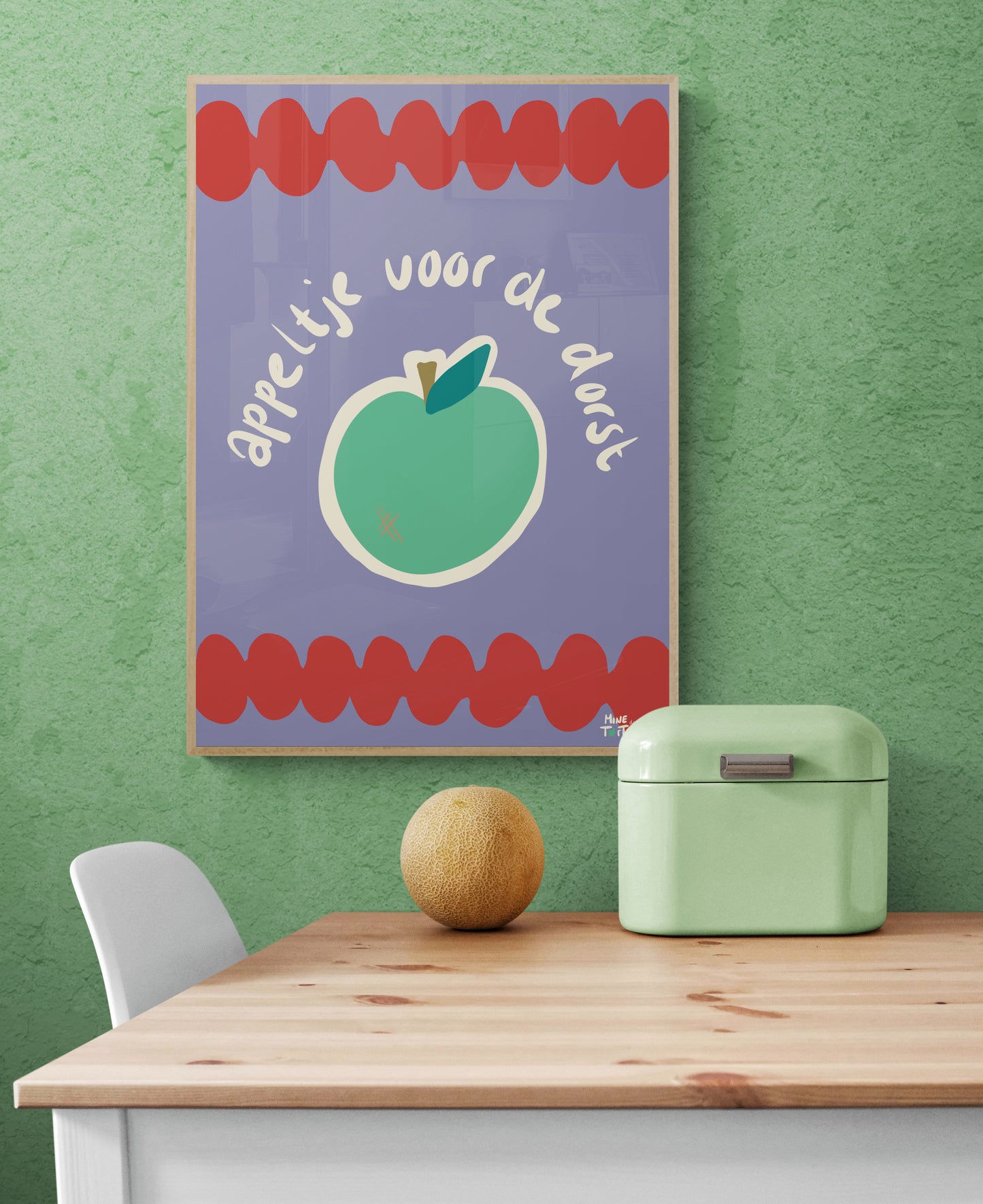 Poster 'Appeltje voor de dorst'