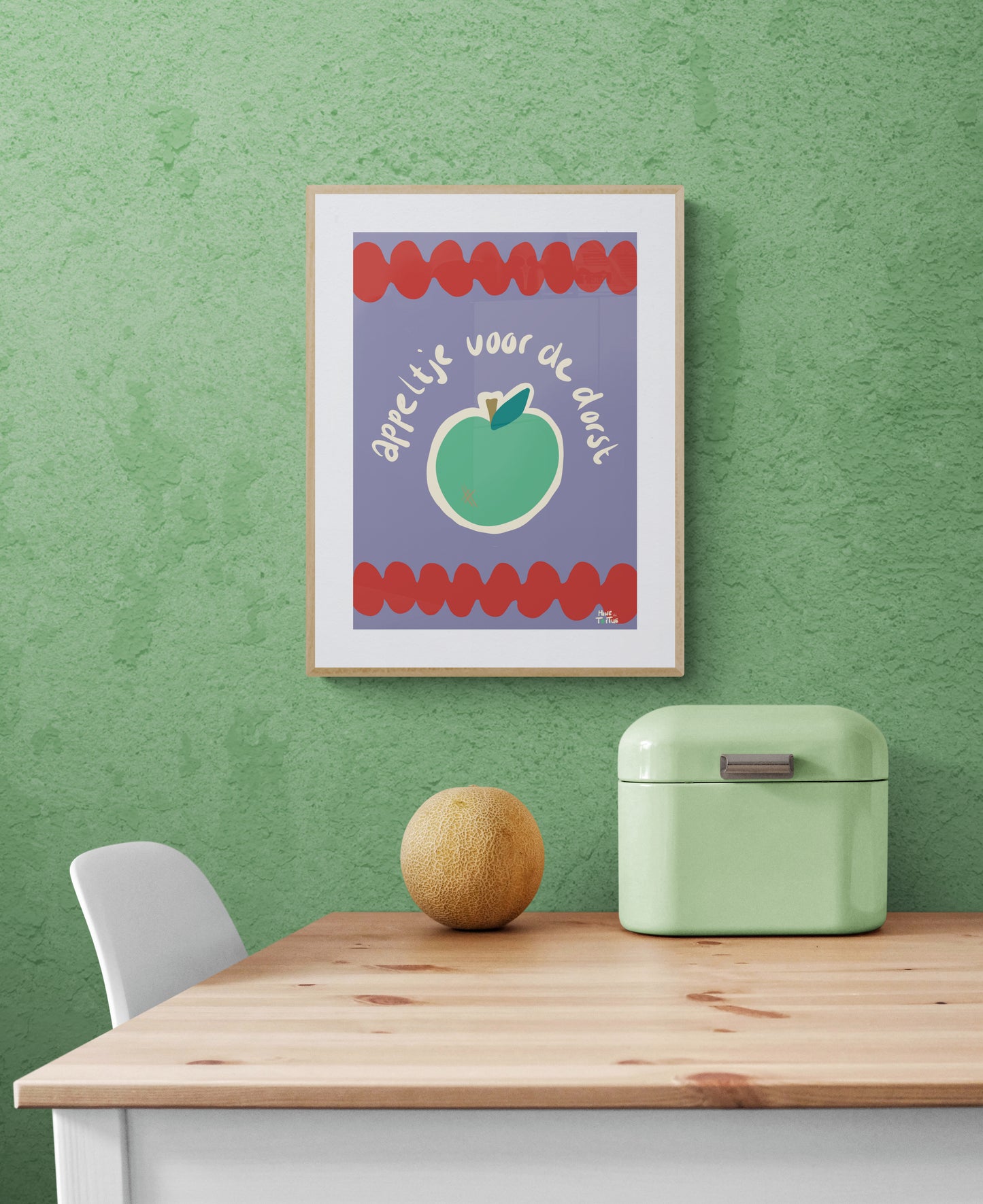 Poster 'Appeltje voor de dorst'