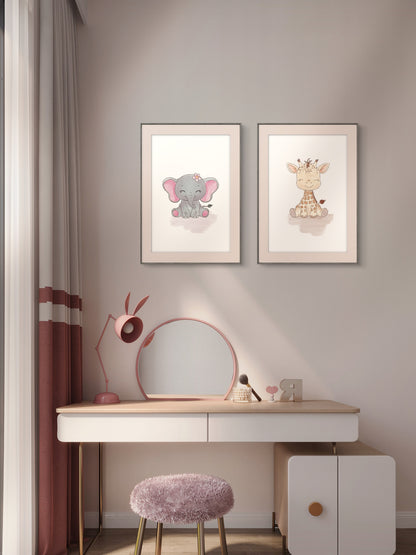 Poster print ‘Baby Giraffe’