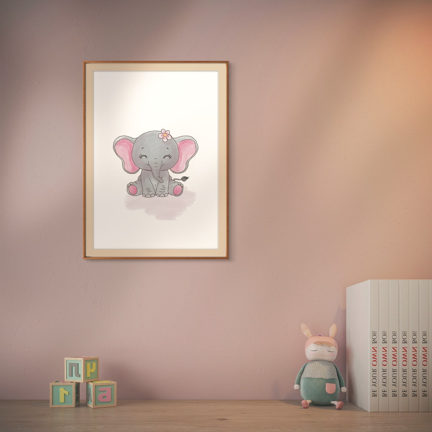 Poster print ‘Baby Elephant’