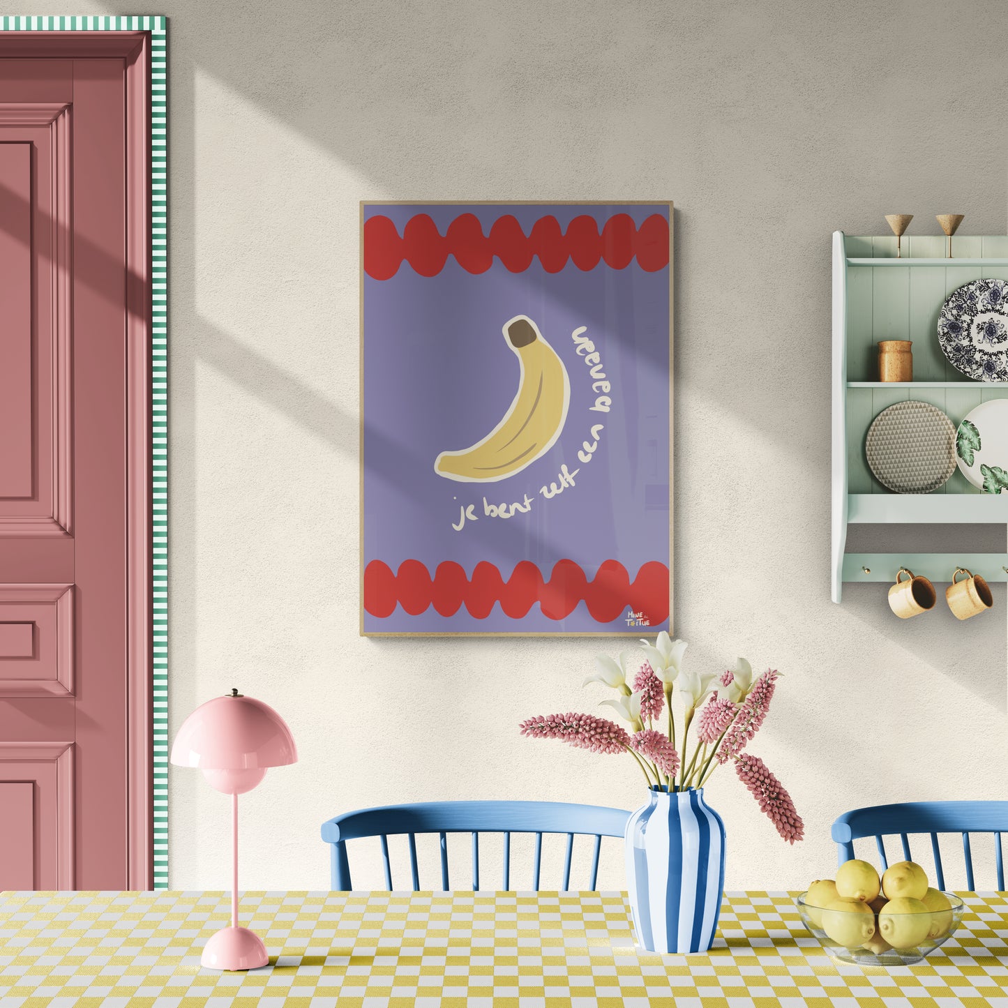 Poster print ‘Je bent zelf een banaan’ - Fruit Series