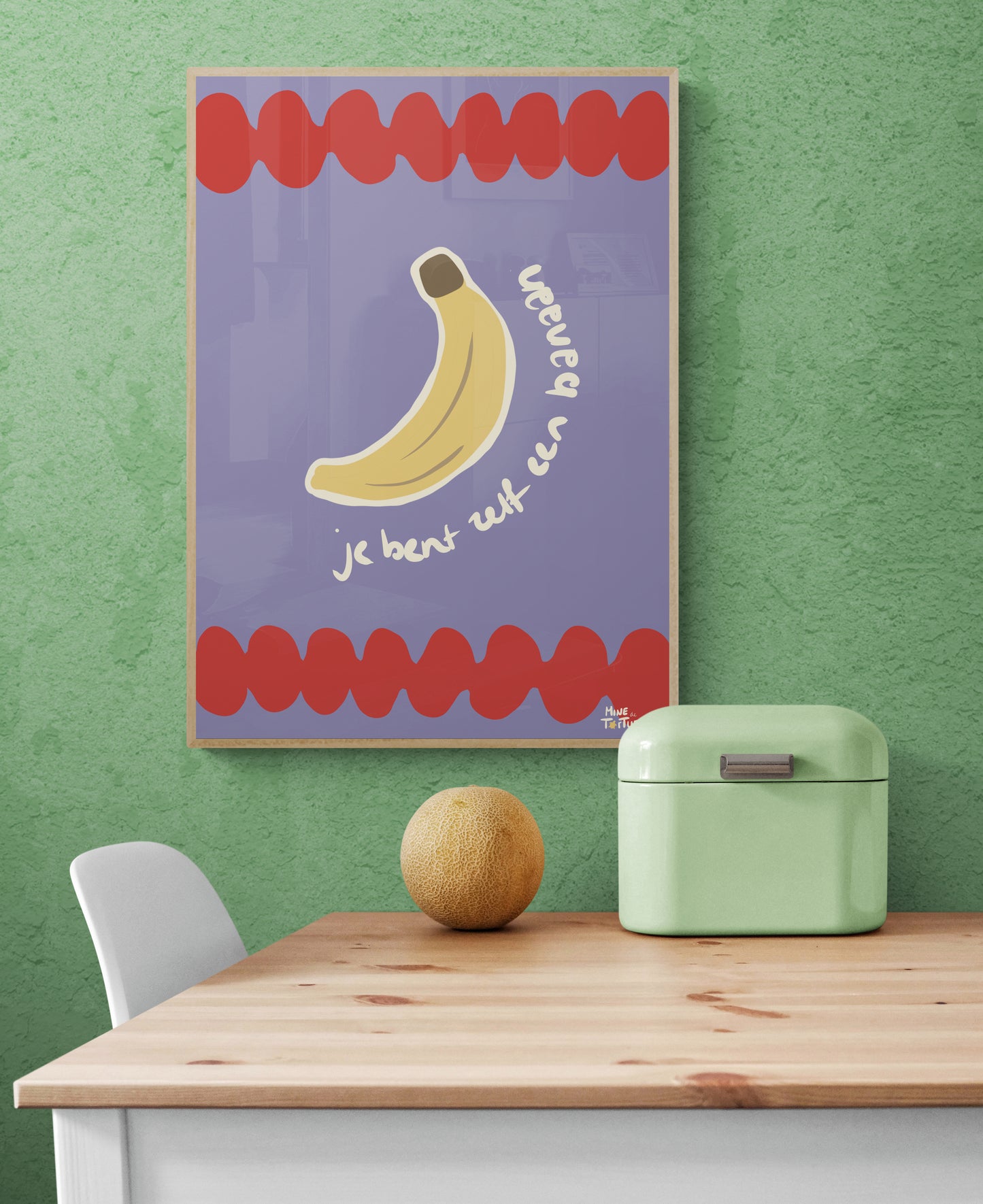 Poster print ‘Je bent zelf een banaan’ - Fruit Series