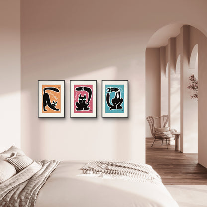 Poster print ‘Chatty Cat l’Amour’