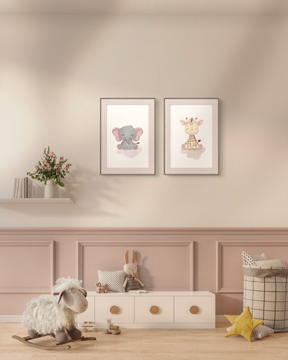 Poster print ‘Baby Giraffe’