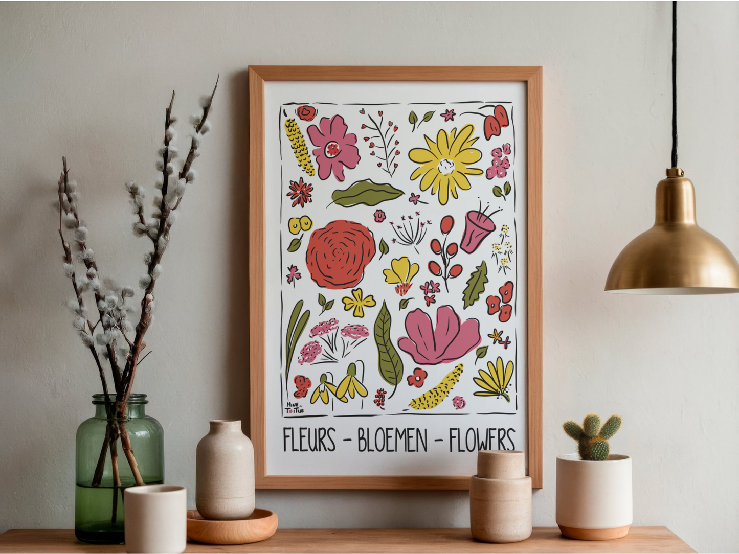 Poster 'Bloemen'