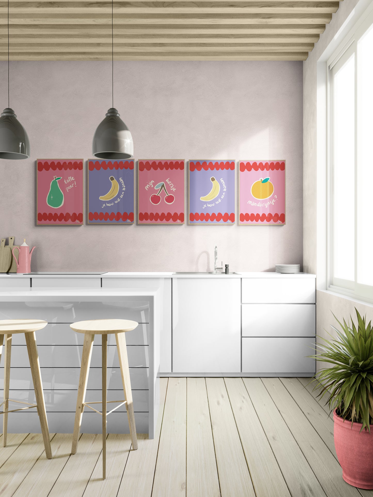 Poster print ‘Je bent zelf een banaan’ - Fruit Series