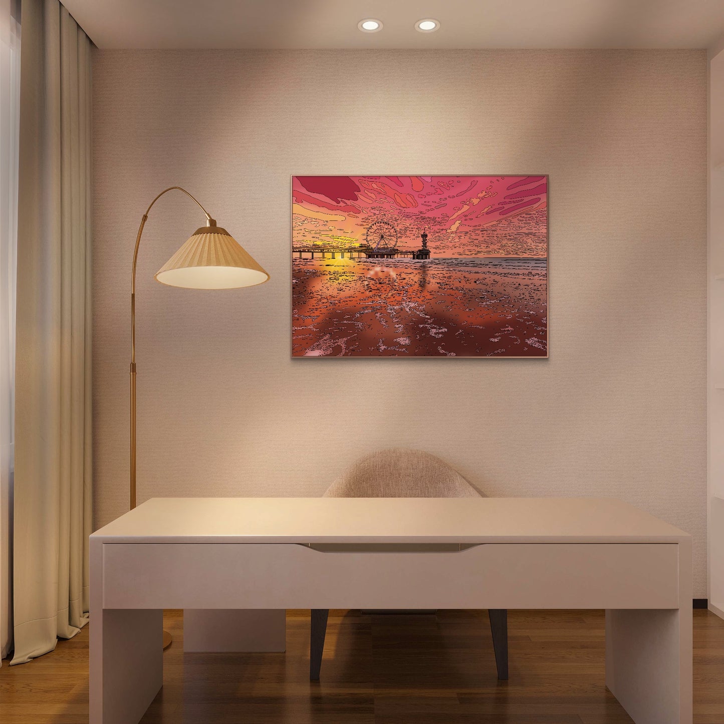 Poster print ‘Scheveningen Sunset’