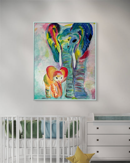 Canvas print ‘Elephant Love’