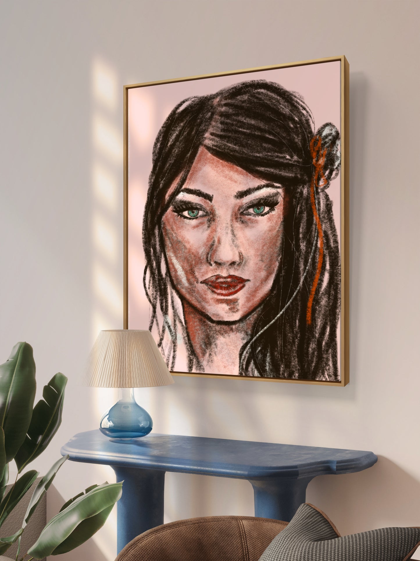 Canvas print ‘Green Eyes’
