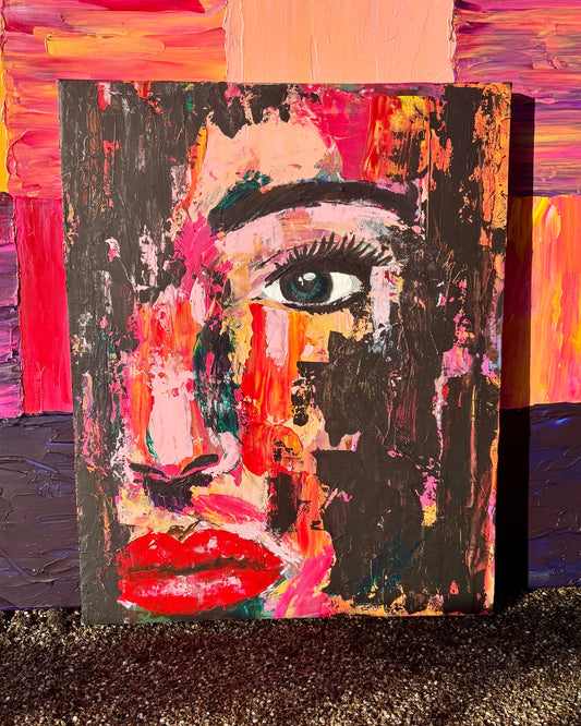 Origineel 'Vrouw afwachtend in het donker'