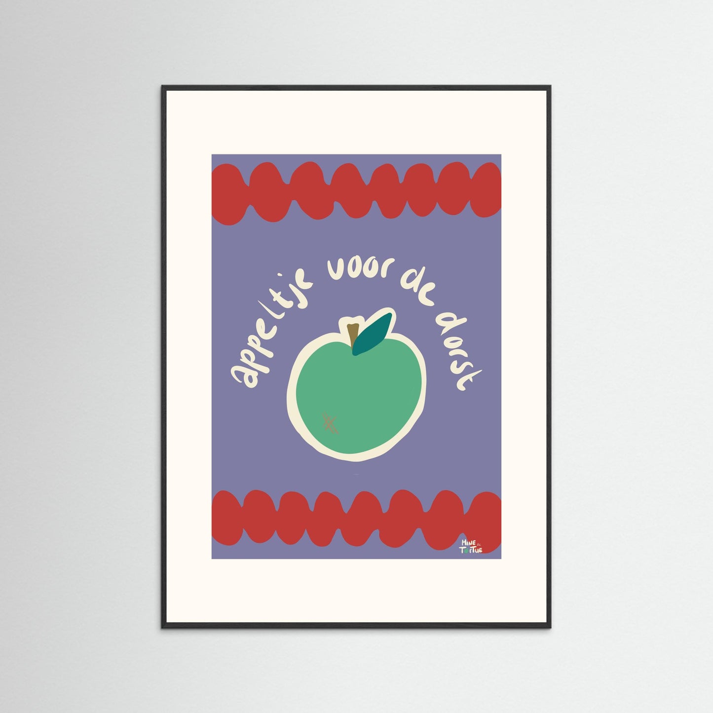 Poster print ‘Appeltje voor de dorst’